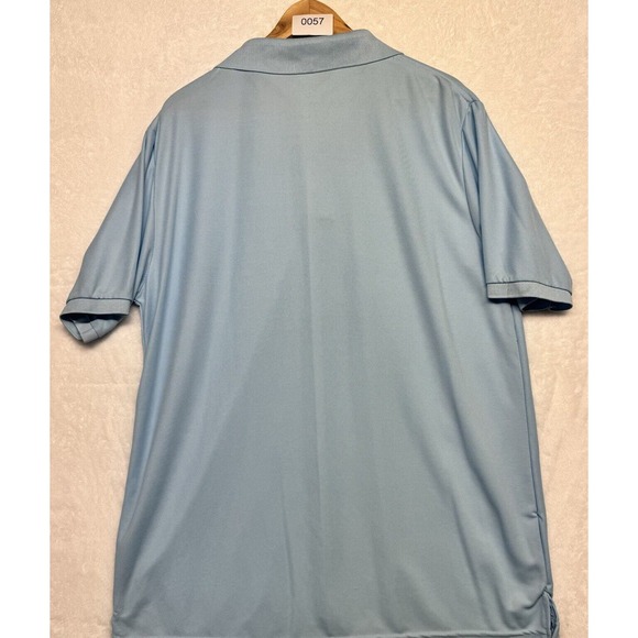 Real Essentials Sky Blue Polo Shirt Short Sleeve Mens Size Large - Picture 4 of 6